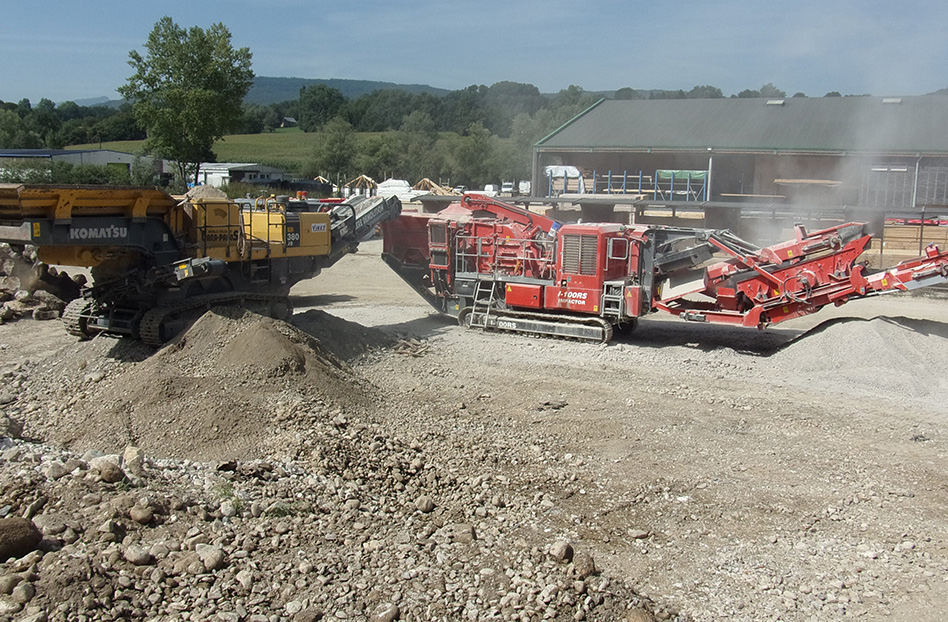 SARL VIRET Récupération de matériaux inertes en concassage et criblage à Albens, Savoie (73)